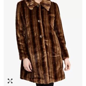 Vintage Mob wife style Ralph Lauren Faux Mink Fur Coat, Old Money, Quiet Luxury